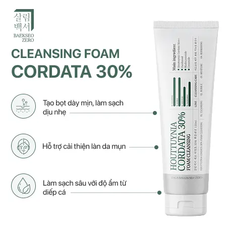 Sữa rửa mặt tạo bọt làm sạch 30% 150ml