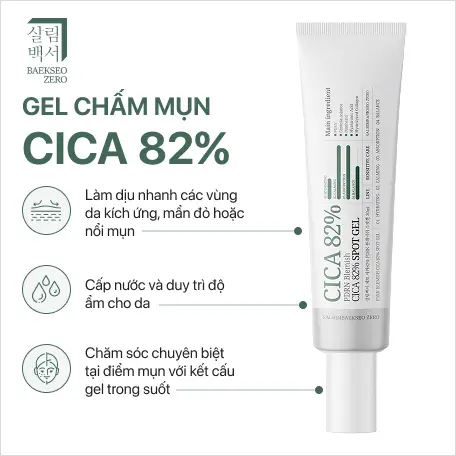 Gel trị mụn CICA 82% 30ml