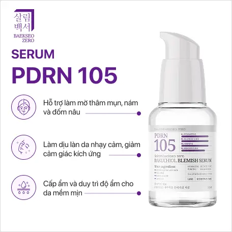 Serum trị mụn Tinh chất PDRN Bakuchiol 30ml