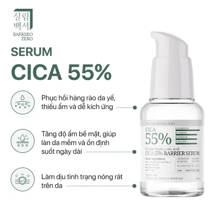 Tinh chất dưỡng da  CICA 55% 30ml